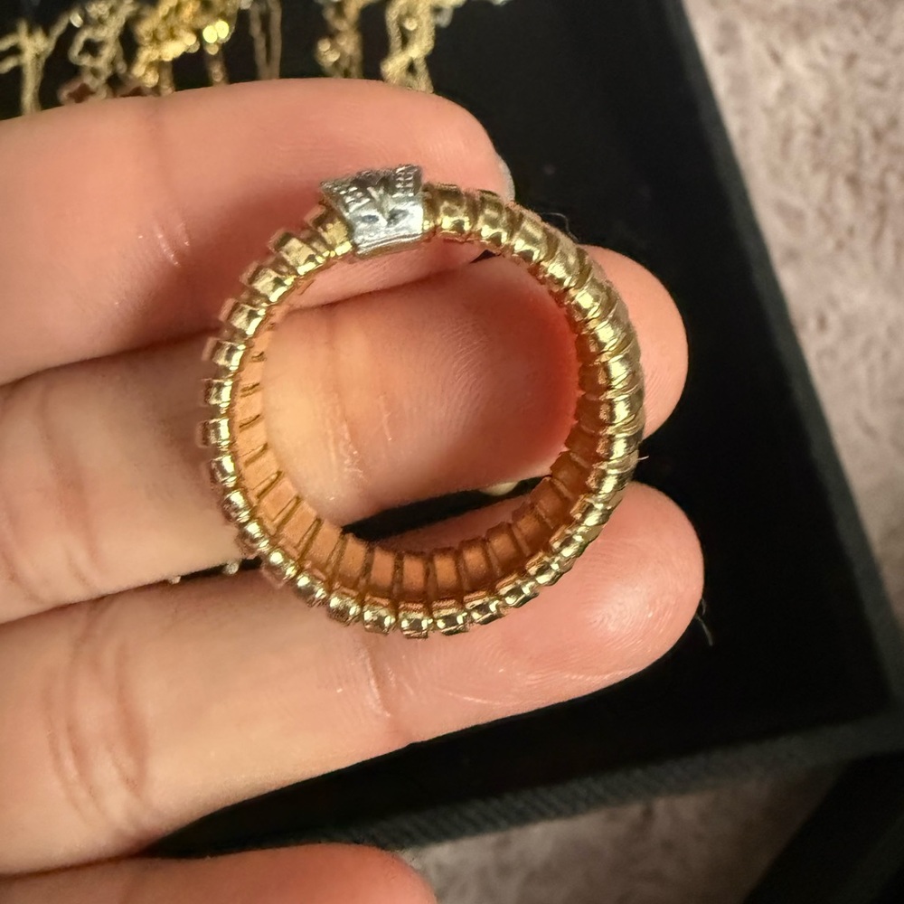 14k Solid Gold Flexi Ring - image 2